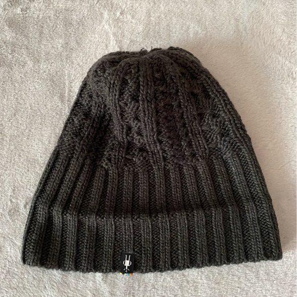 Smartwool wool blend cable knit pom pom beanie main image 4